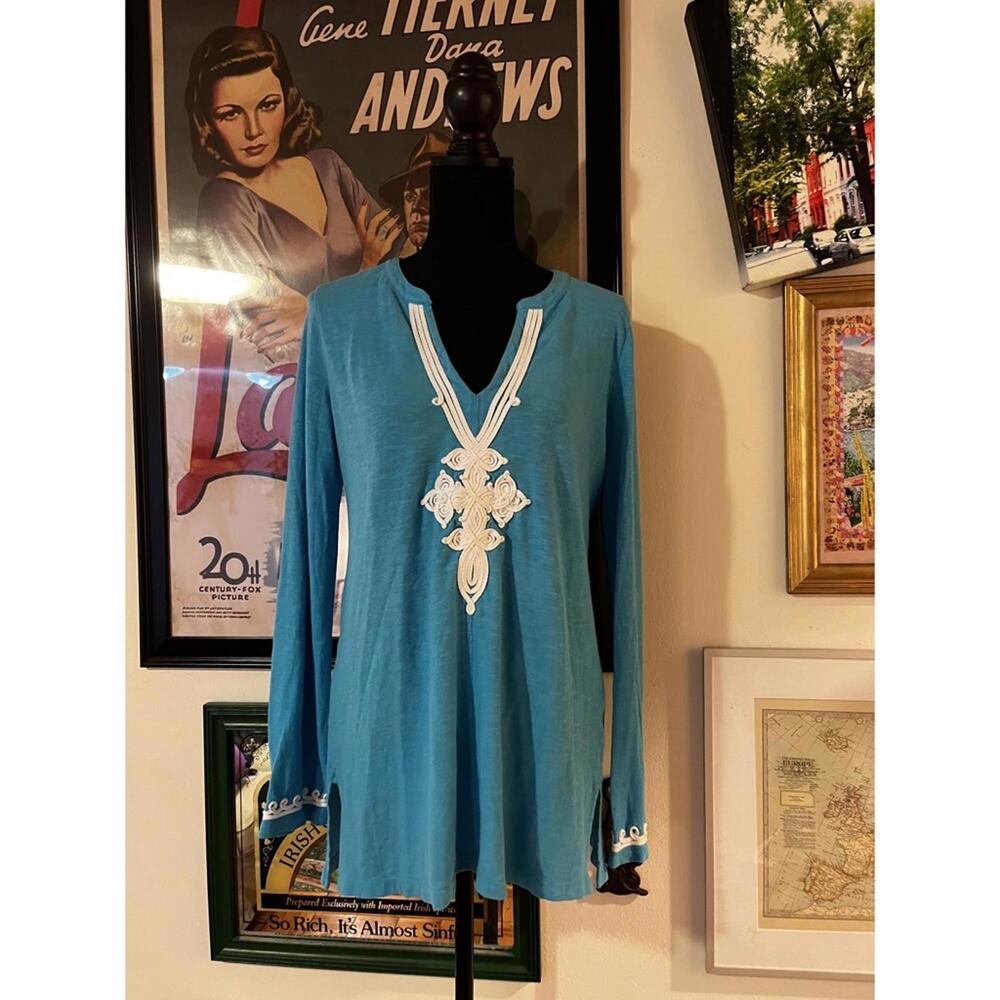 Blue Thea Tunic Top